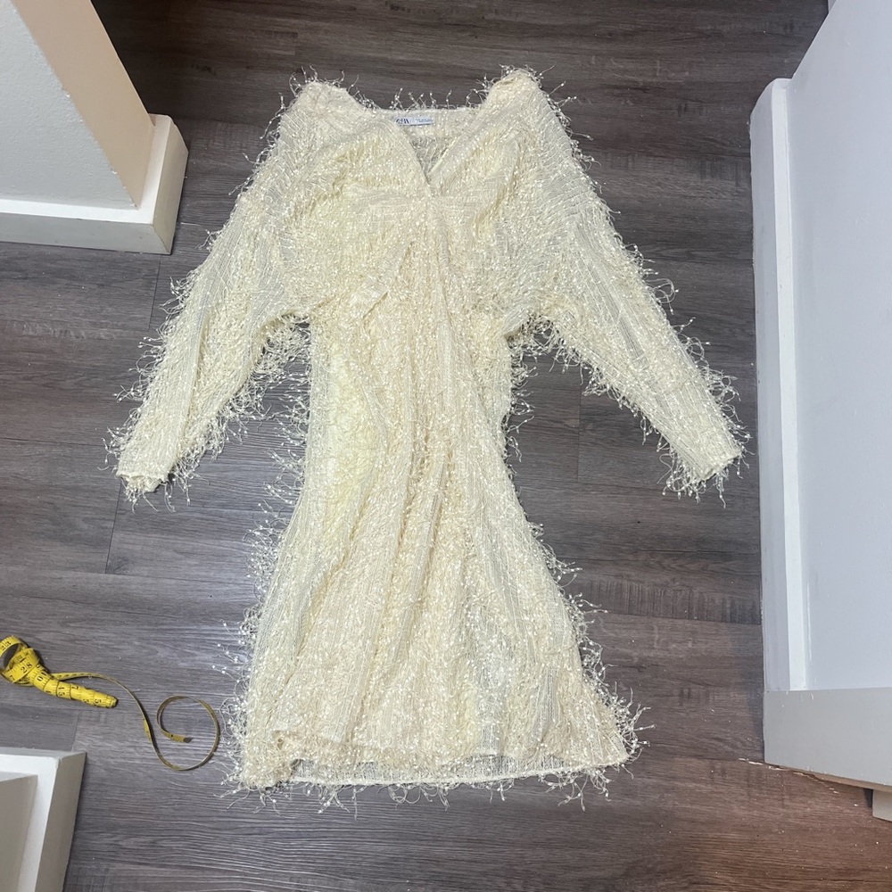 Zara fringe dress
